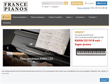 Tablet Screenshot of francepianos.com